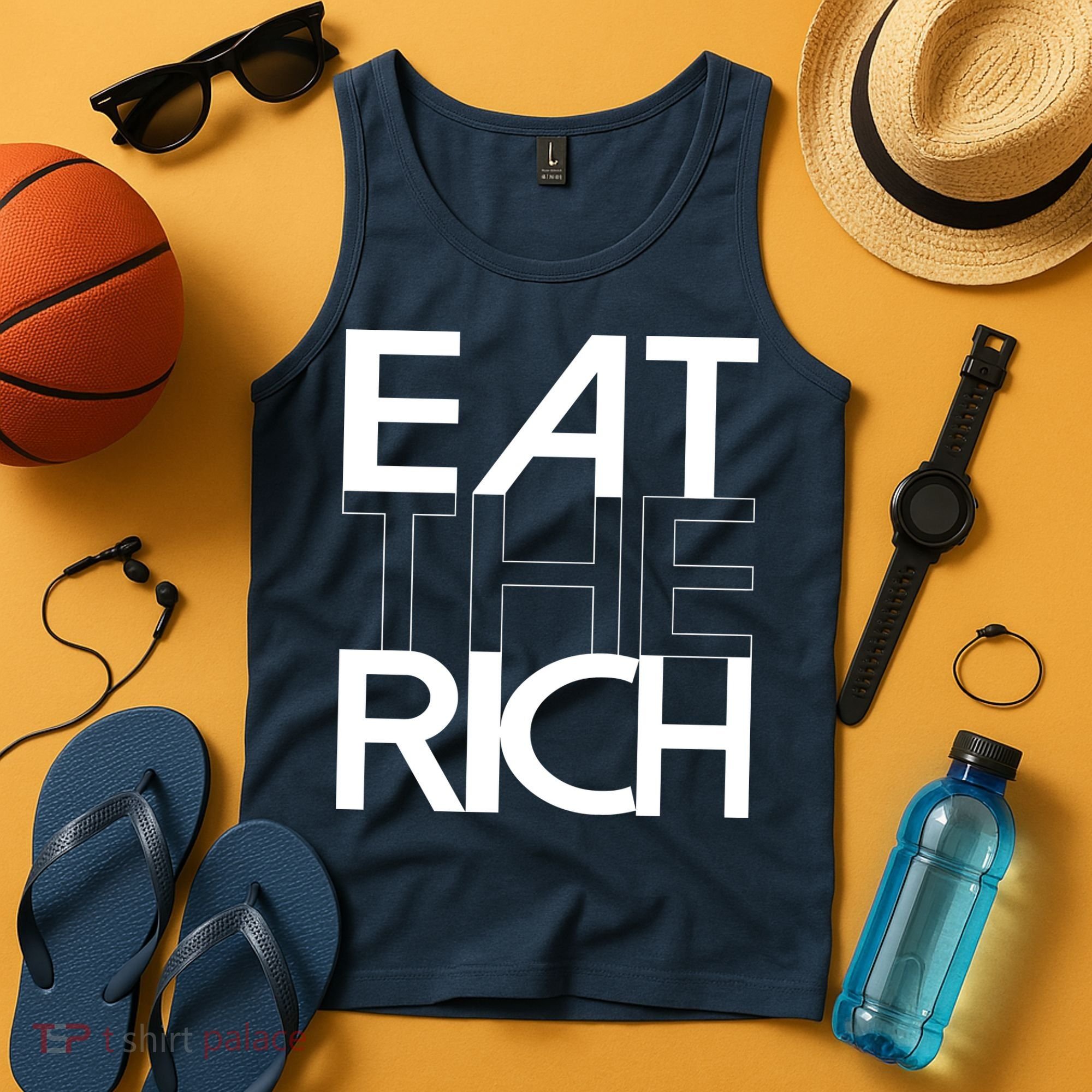Eat The Rich Socialist Resistance Protest Statement Tank Top