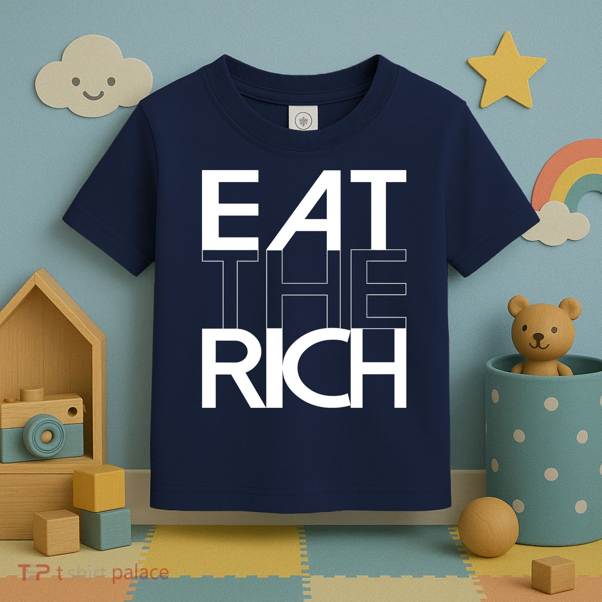 Eat The Rich Socialist Resistance Protest Statement Toddler T-Shirt