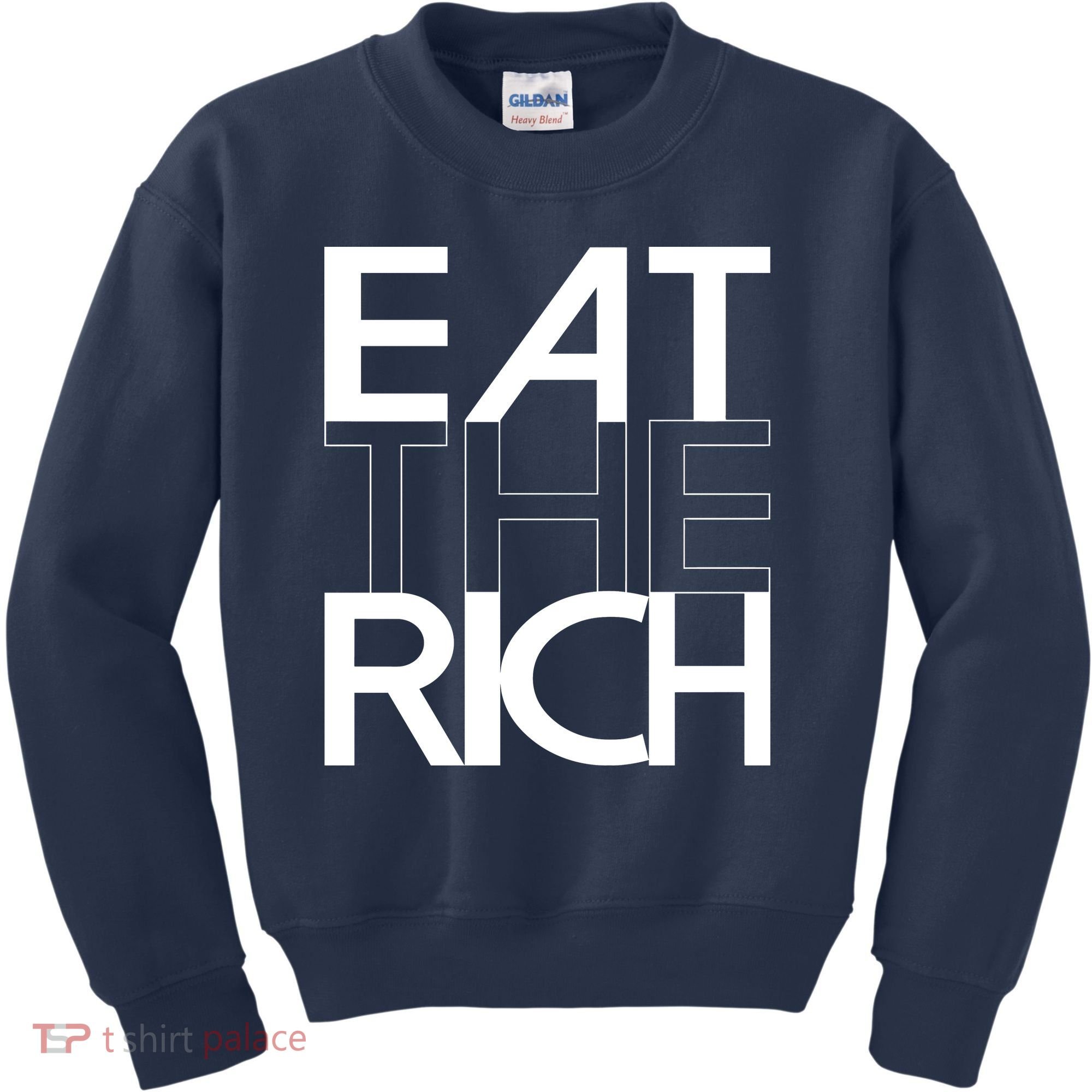 Eat The Rich Socialist Resistance Protest Statement Kids Sweatshirt