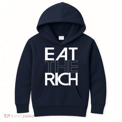 Eat The Rich Socialist Resistance Protest Statement Kids Hoodie