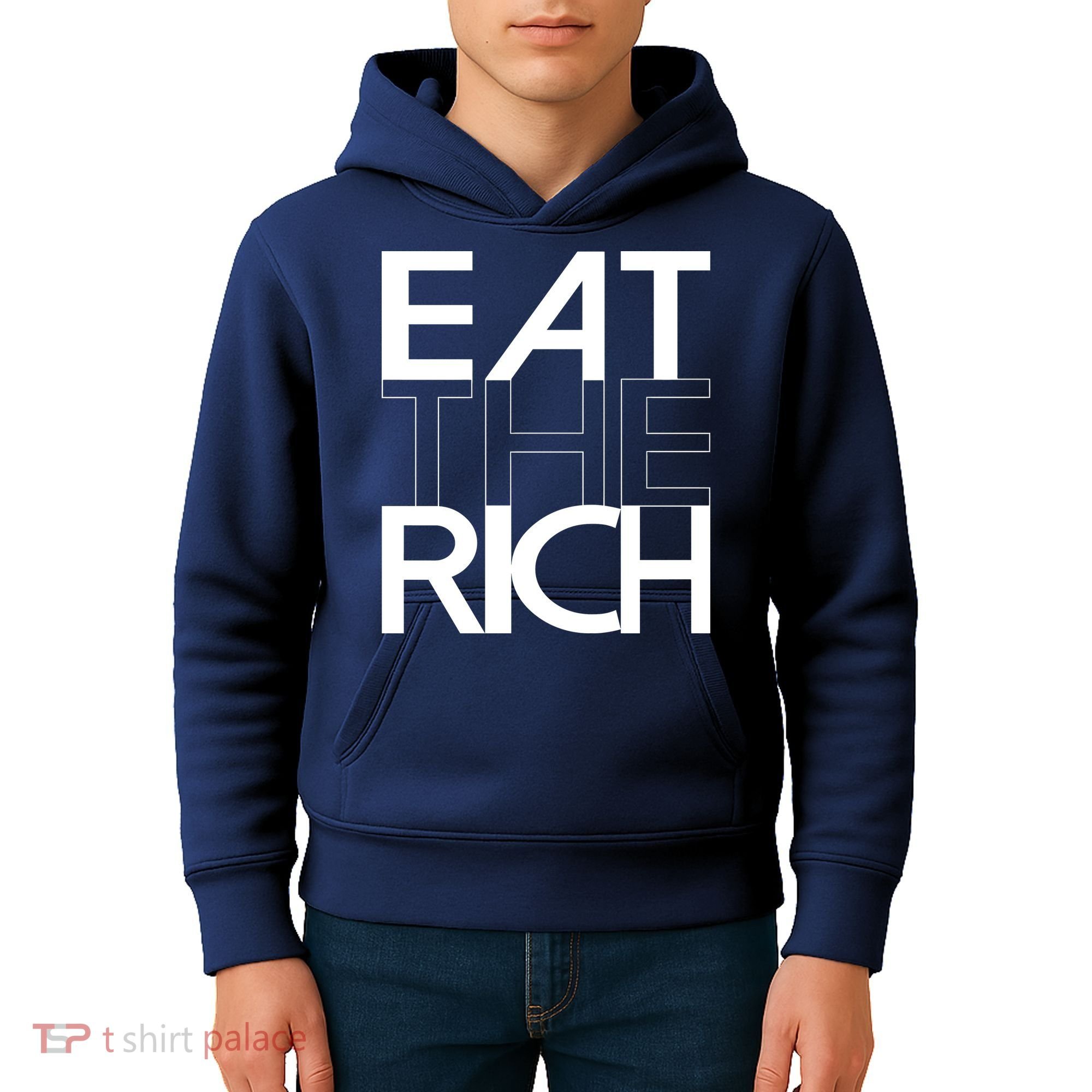 Eat The Rich Socialist Resistance Protest Statement Kids Hoodie