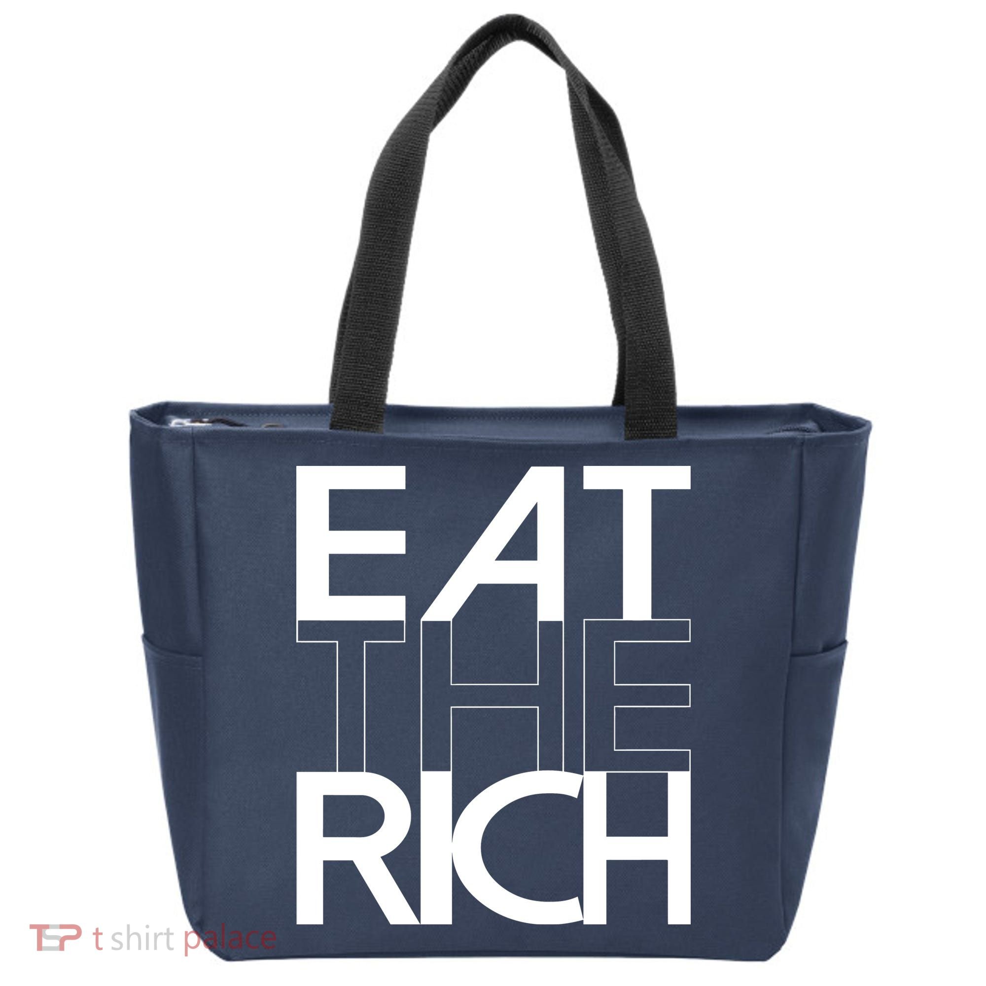 Eat The Rich Socialist Resistance Protest Statement Tote Bag