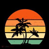 Enjoy The Summer Retro Sunset Palm Tree Coffee Mug thumb 5
