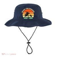 Enjoy The Summer Retro Sunset Palm Tree Bucket Hat thumb 0