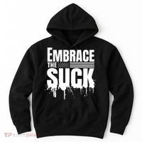 Embrace The Suck American Flag Military Veteran Hoodie thumb 0