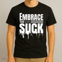 Embrace The Suck American Flag Military Veteran T-Shirt thumb 3