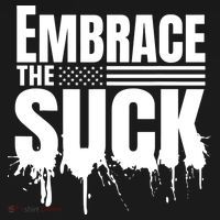 Embrace The Suck American Flag Military Veteran Women's Hoodie thumb 2