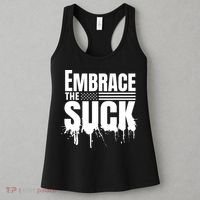 Embrace The Suck American Flag Military Veteran Women's Tank Top thumb 3
