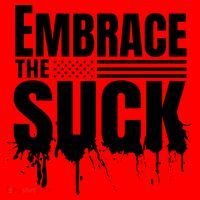 Embrace The Suck American Flag Military Veteran Santa Hat thumb 1