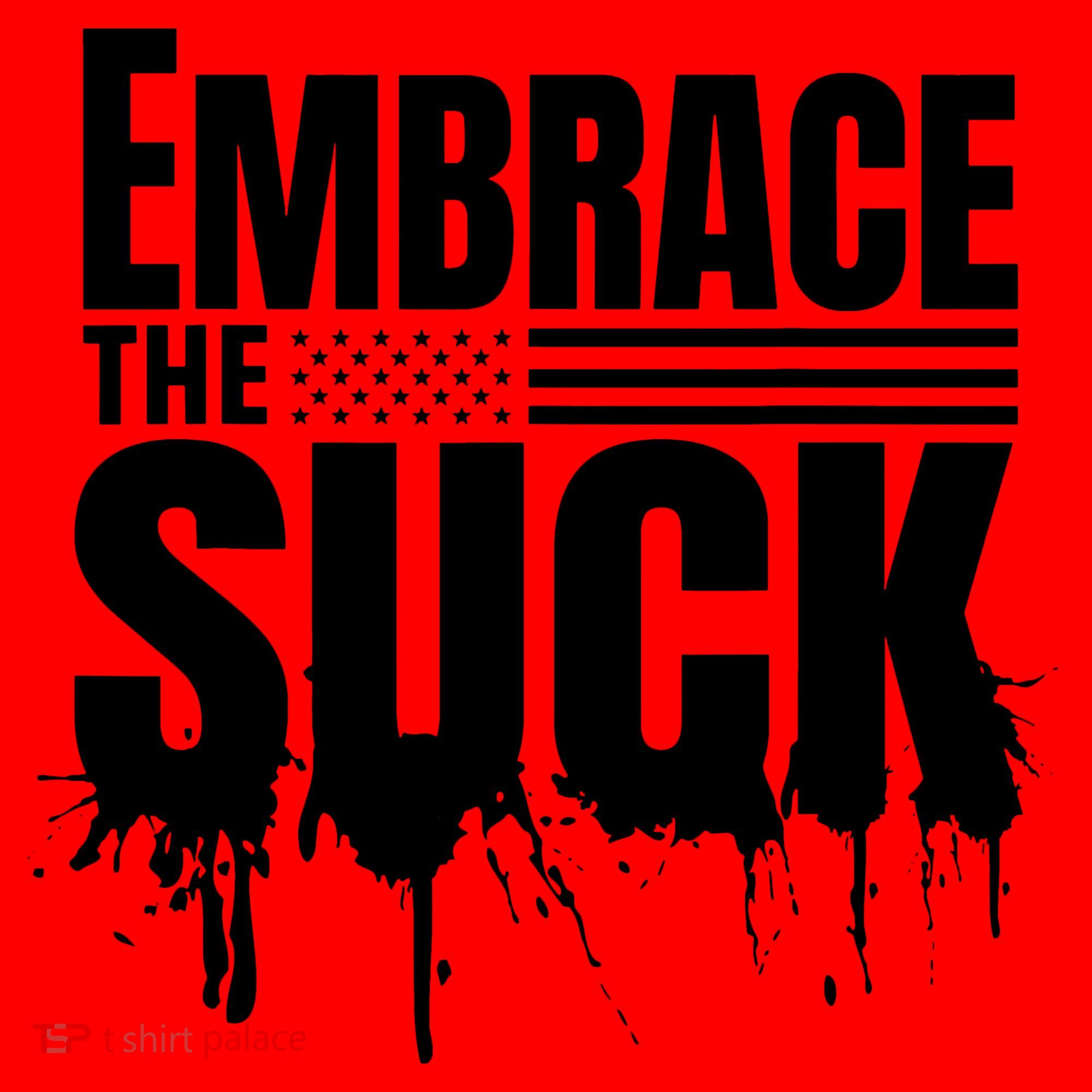 Embrace The Suck American Flag Military Veteran Santa Hat