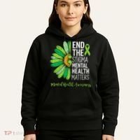 End The Stigma Mental Health Matters Awareness Brain Illness  Hoodie thumb 5