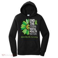 End The Stigma Mental Health Matters Awareness Brain Illness  Women's Hoodie thumb 0