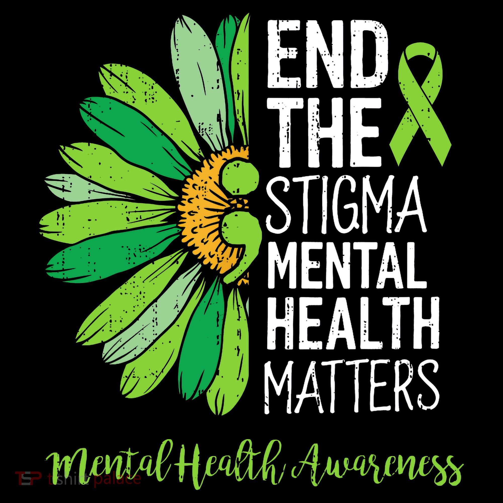 End The Stigma Mental Health Matters Awareness Brain Illness  Women's Hoodie