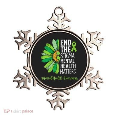 End The Stigma Mental Health Matters Awareness Brain Illness  Ornament