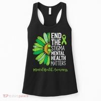 End The Stigma Mental Health Matters Awareness Brain Illness  Women's Tank Top thumb 0
