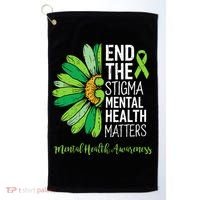 End The Stigma Mental Health Matters Awareness Brain Illness  Golf Towel thumb 0