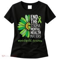 End The Stigma Mental Health Matters Awareness Brain Illness  Women's T-Shirt thumb 0