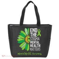 End The Stigma Mental Health Matters Awareness Brain Illness  Tote Bag thumb 0