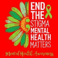 End The Stigma Mental Health Matters Awareness Brain Illness  Santa Hat thumb 1