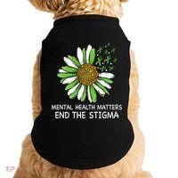End The Stigma Mental Health Awareness Doggie Tank thumb 0