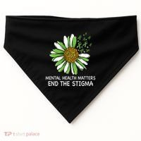 End The Stigma Mental Health Awareness USA-Made Doggie Bandana thumb 0