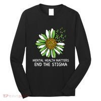 End The Stigma Mental Health Awareness Long Sleeve Shirt thumb 0