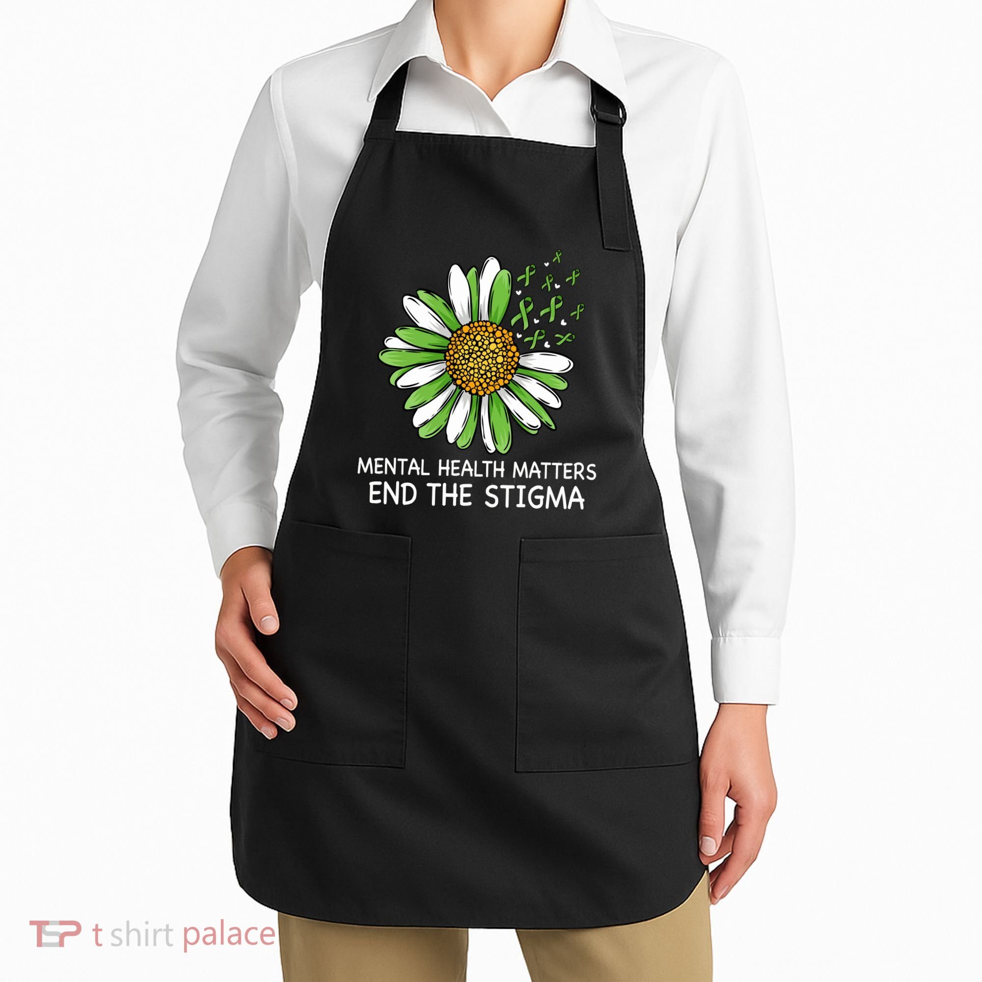 End The Stigma Mental Health Awareness Apron