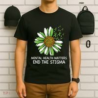 End The Stigma Mental Health Awareness T-Shirt thumb 6