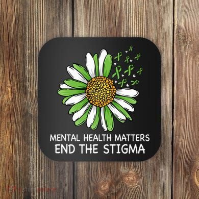 End The Stigma Mental Health Awareness Coaster