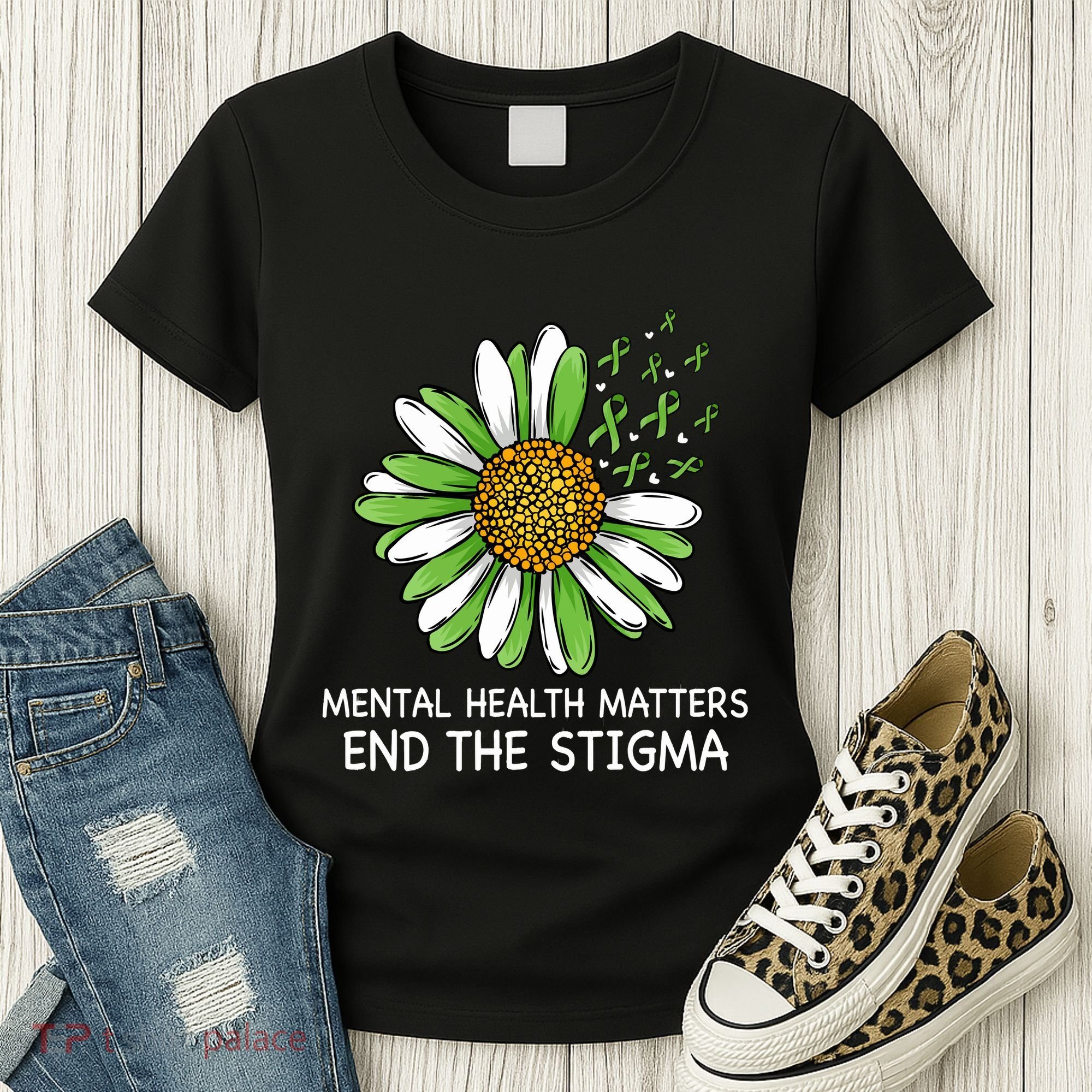 End The Stigma Mental Health Awareness Women's T-Shirt