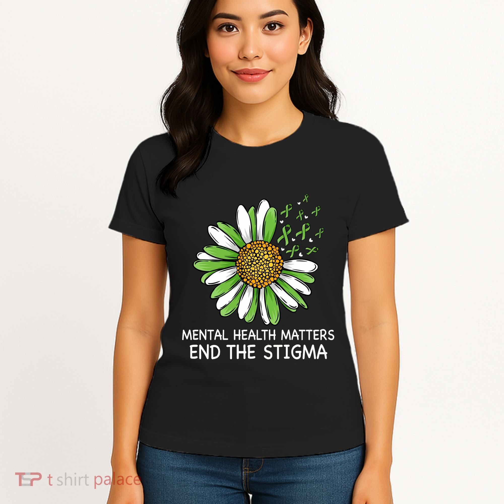 End The Stigma Mental Health Awareness Women's T-Shirt