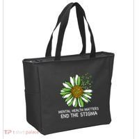 End The Stigma Mental Health Awareness Tote Bag thumb 2