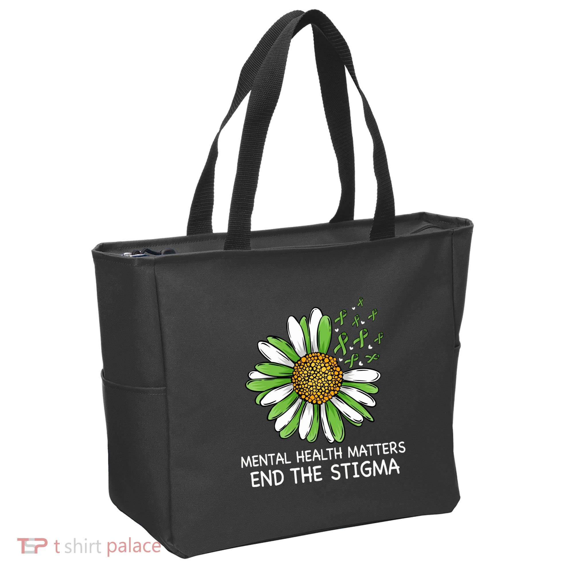 End The Stigma Mental Health Awareness Tote Bag