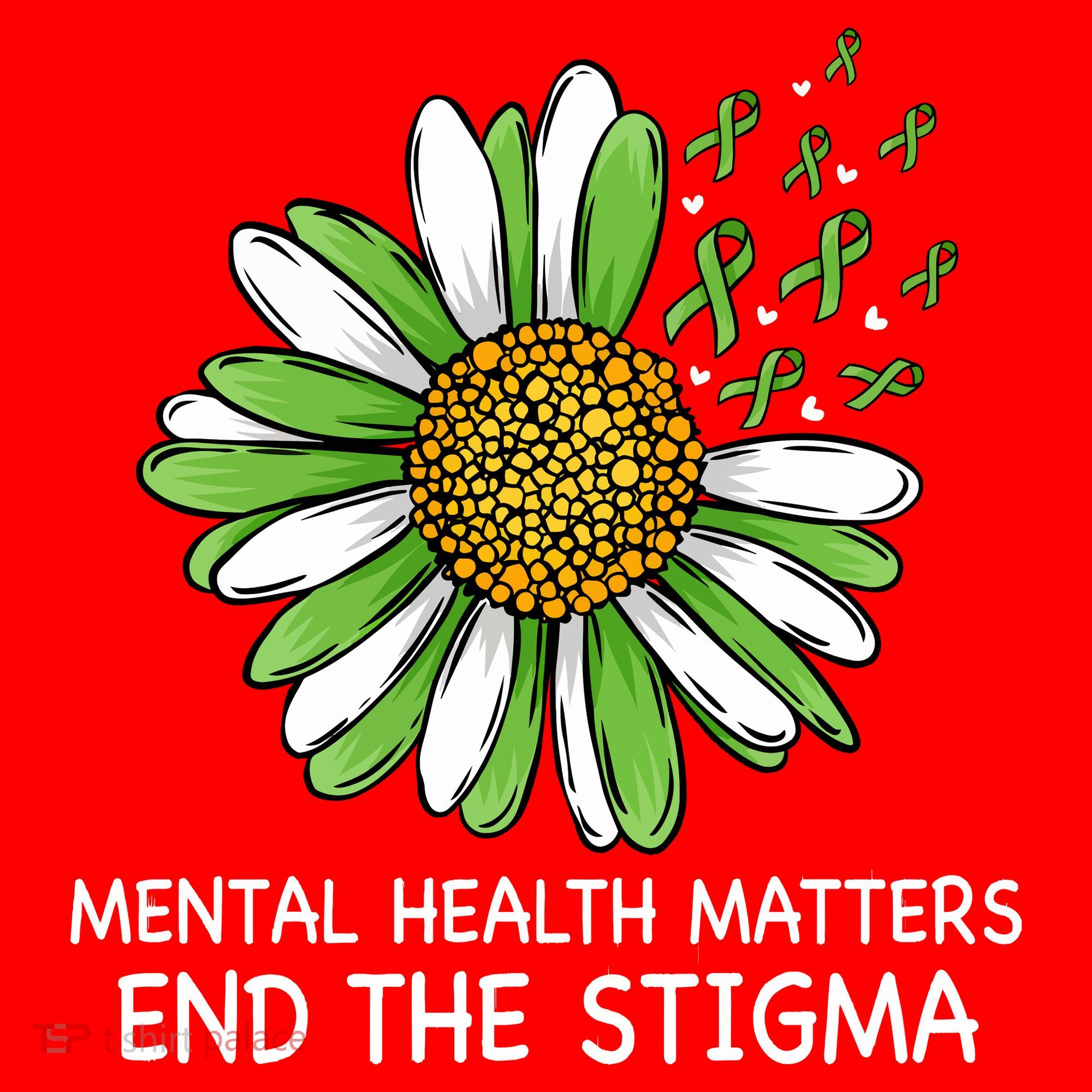 End The Stigma Mental Health Awareness Santa Hat