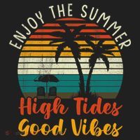 Enjoy The Summer High Tides Good Vibes Beanie thumb 2