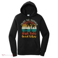 Enjoy The Summer High Tides Good Vibes Women's Hoodie thumb 0