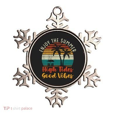 Enjoy The Summer High Tides Good Vibes Ornament