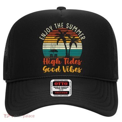Enjoy The Summer High Tides Good Vibes Hat