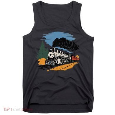 Engine Train Steam Locomotive Vintage Tank Top
