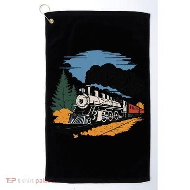Engine Train Steam Locomotive Vintage Golf Towel