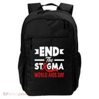 End The Stigma World Aids Day Hiv Aids Awareness Backpack thumb 0