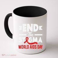End The Stigma World Aids Day Hiv Aids Awareness Coffee Mug thumb 0