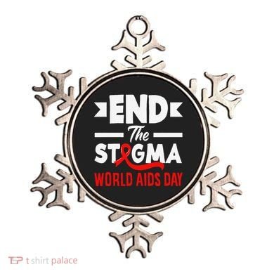 End The Stigma World Aids Day Hiv Aids Awareness Ornament