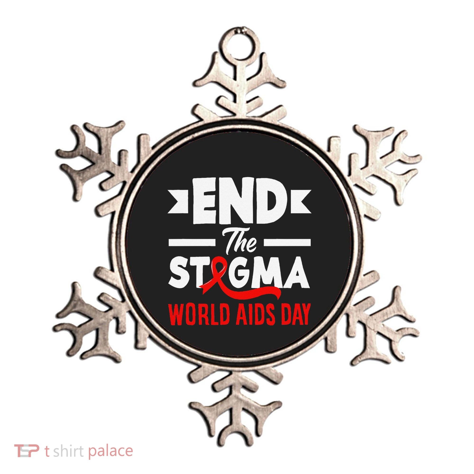 End The Stigma World Aids Day Hiv Aids Awareness Ornament