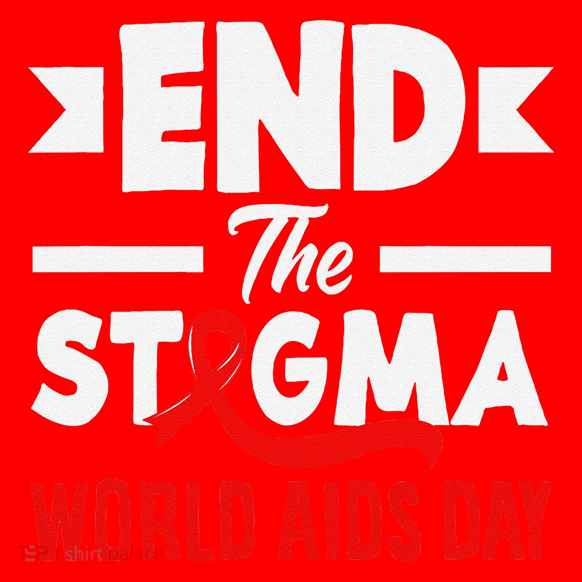 End The Stigma World Aids Day Hiv Aids Awareness Santa Hat