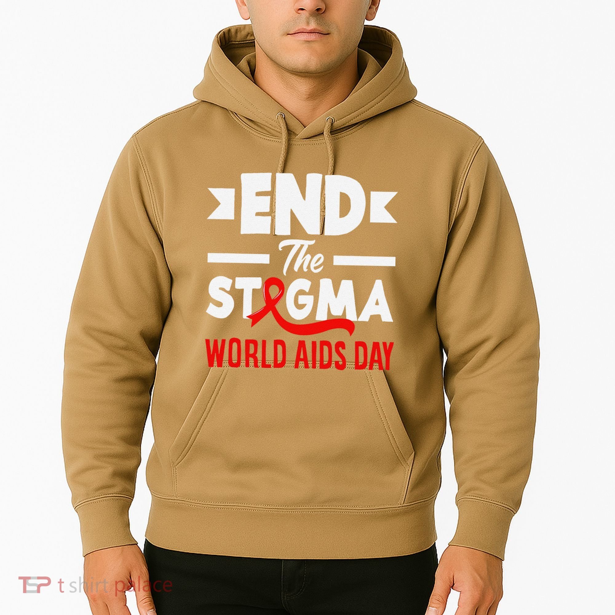 End The Stigma World Aids Day Hiv Aids Awareness Hoodie