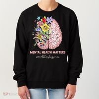 End The Stigma Mental Health Matters Mental Awareness Gift Women's Sweatshirt thumb 0