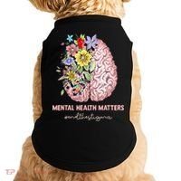 End The Stigma Mental Health Matters Mental Awareness Gift Doggie Tank thumb 0