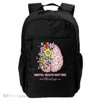 End The Stigma Mental Health Matters Mental Awareness Gift Backpack thumb 0