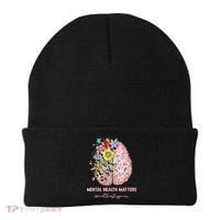 End The Stigma Mental Health Matters Mental Awareness Gift Beanie thumb 0